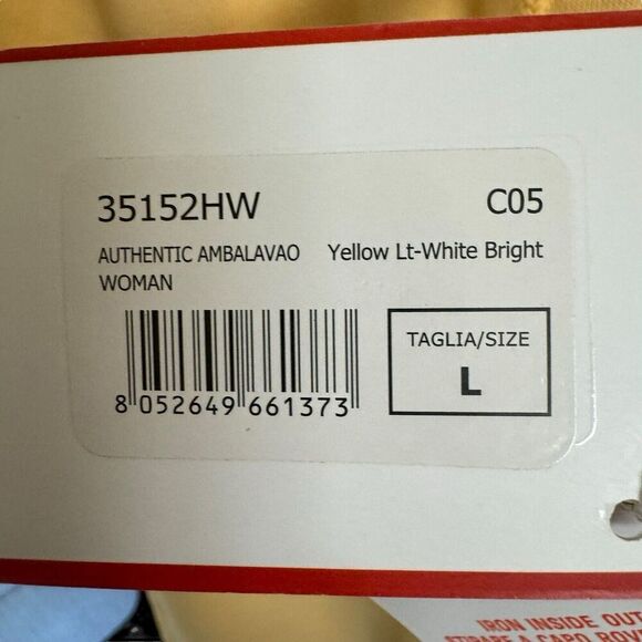 Kappa Sweatpants Women's Authentic Ambalavao Yellow Sz Large 35152HW - Picture 4 of 13